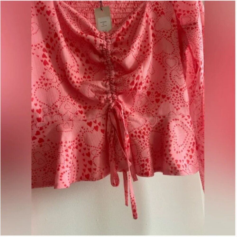 BCBGeneration Split Neck Blouse Small NWT - image 7